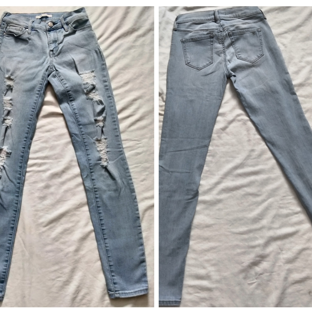 PacSun Light Blue Distressed Women Jeans